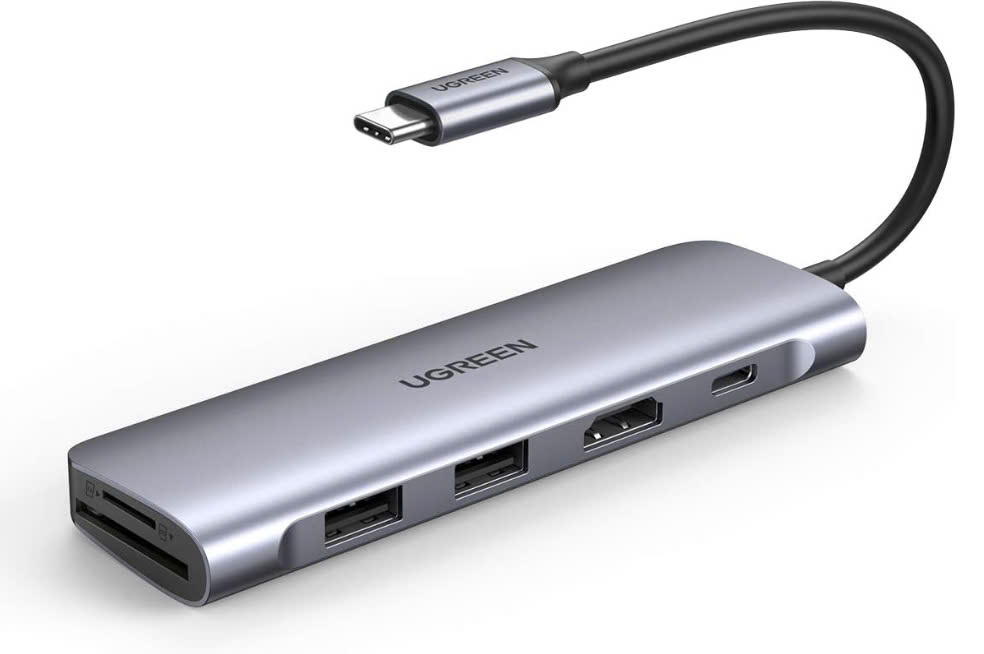 Bộ chuyển USB Type C Sang HDMI + USB 3.0*2 + SD/TF + PD Ugreen 70411