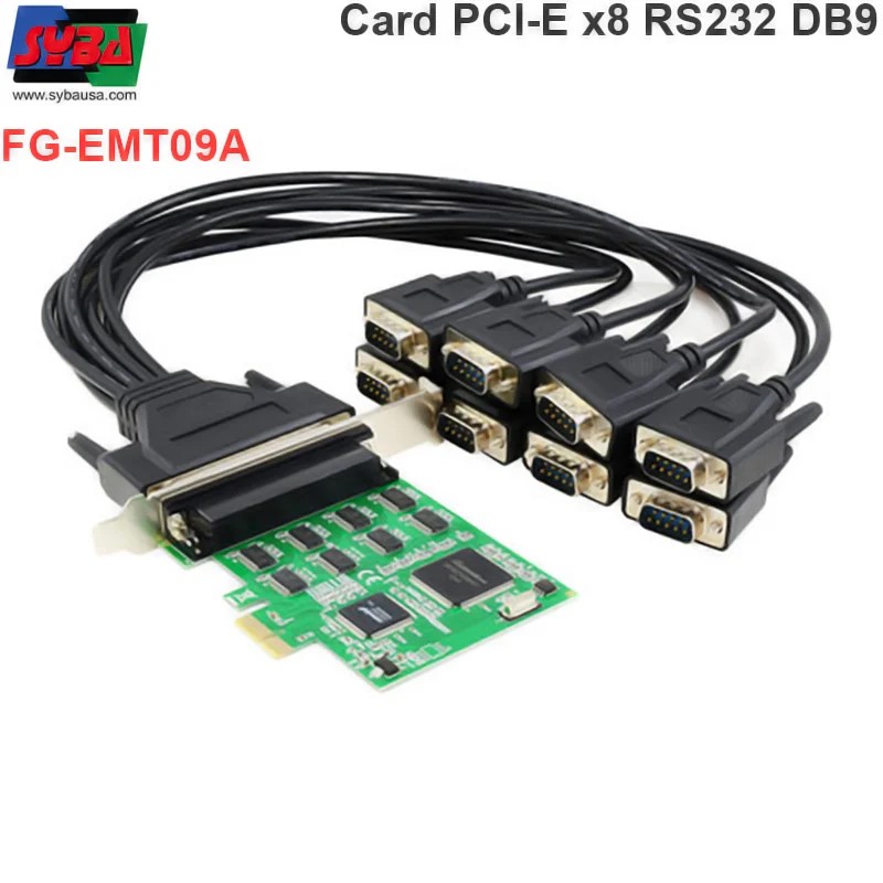 Card PCI express to 8 cổng RS232 SYBA FG-EMT09A